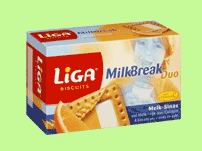 De Liga-MilkBreak die ik nu vaak eet (als hij niet bedorven is door Centrum Supermarkt)