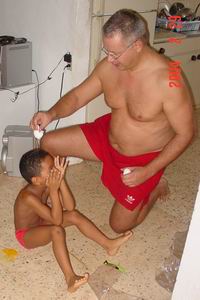 Luchiano krijgt een ei op zijn kop