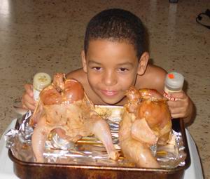 Als Yohanna cake krijgt weet zij dat wij kip eten!