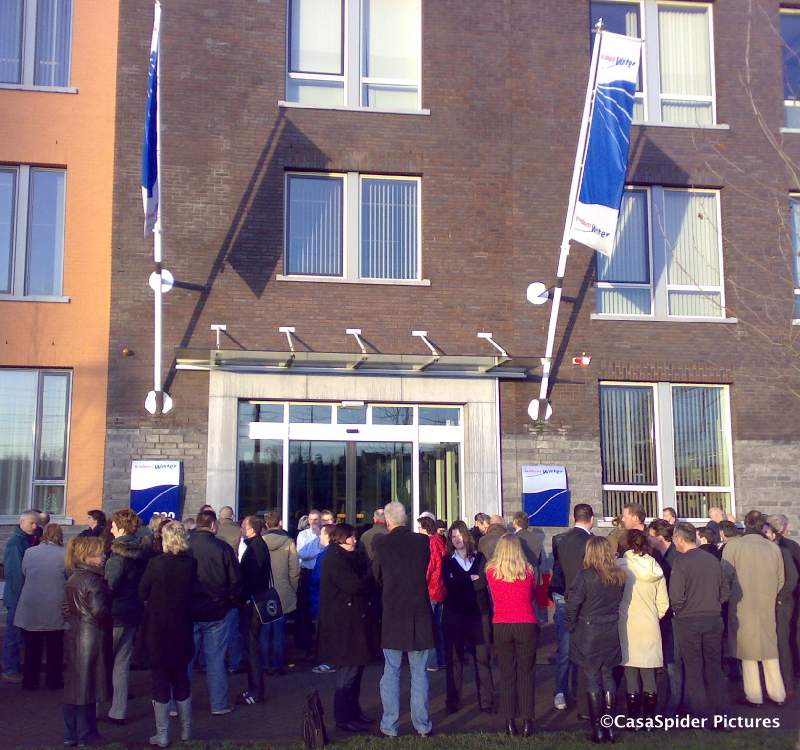 19.12.2008: Brandalarm bij Brabant Water in Den Bosch, gelukkig slechts een oefening. Klik voor groter