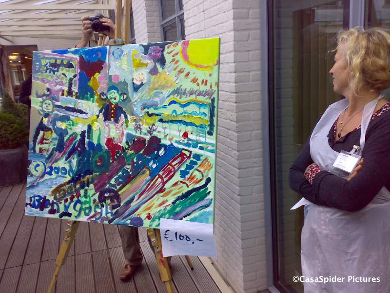 01.10.2008: Schilder-workshop bij Brabant Water n.a.v. kickoff nieuwe ICT-organisatie. Klik voor groter.